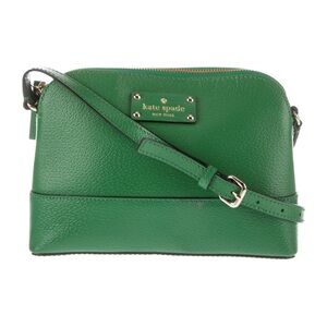 Kate Spade Green Wellesley Hanna Leather Crossbody Purse